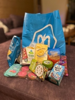 ALBERT HEIJN BAG FULL OF DUTCH PRODUCTS